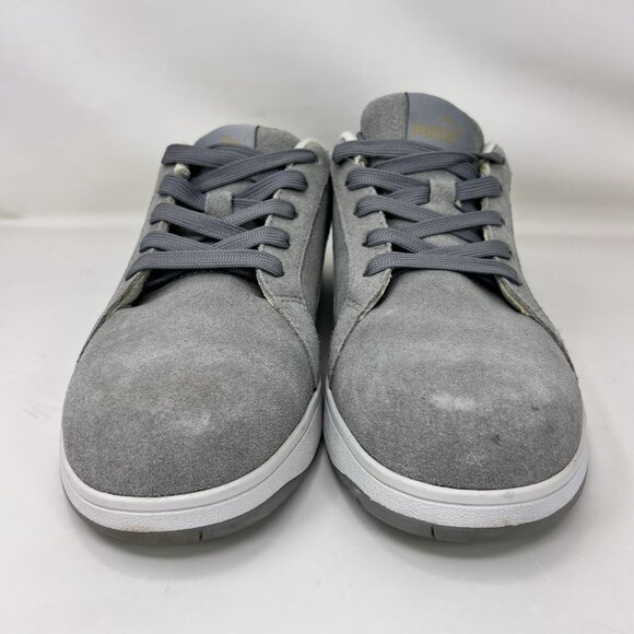 Puma Iconic Suede Gray Composite Toe Work Shoes Gray Women’s Size 7.5 - Picture 3 of 7